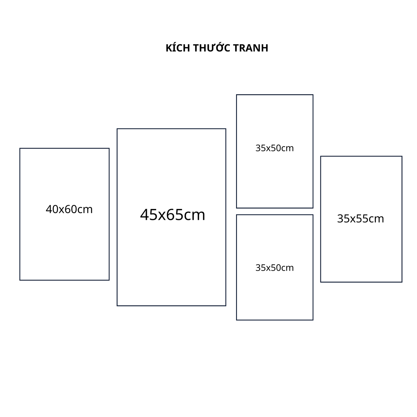 Bộ 5 Tranh Tối Giản - AVB481