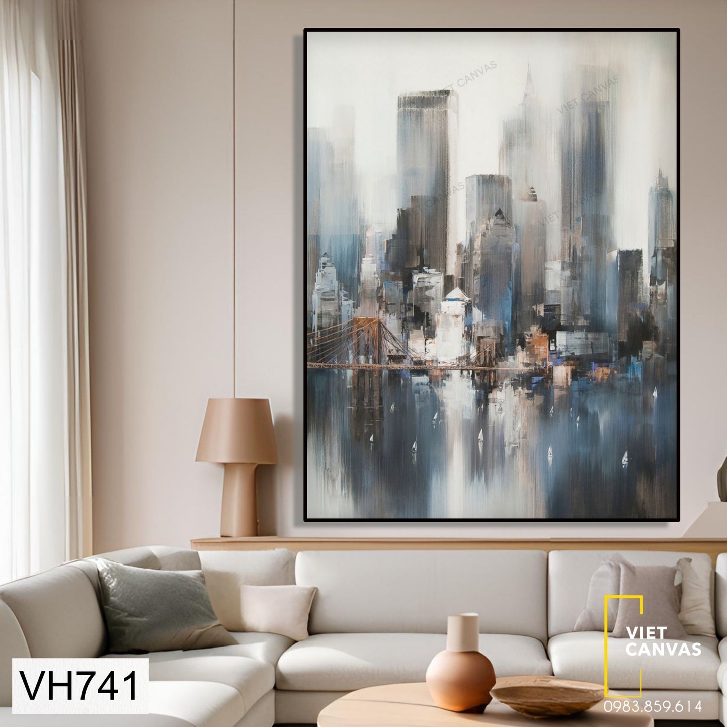 Tranh Trừu Tượng Đa Sắc Màu - VH741