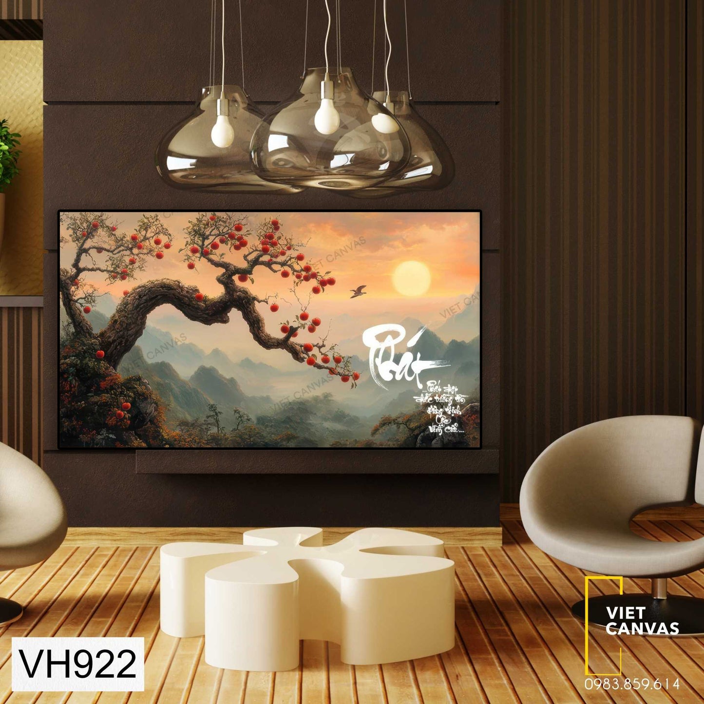 Tranh Phong Cảnh Hoàn Hôn Phía Chân Trời - VH922