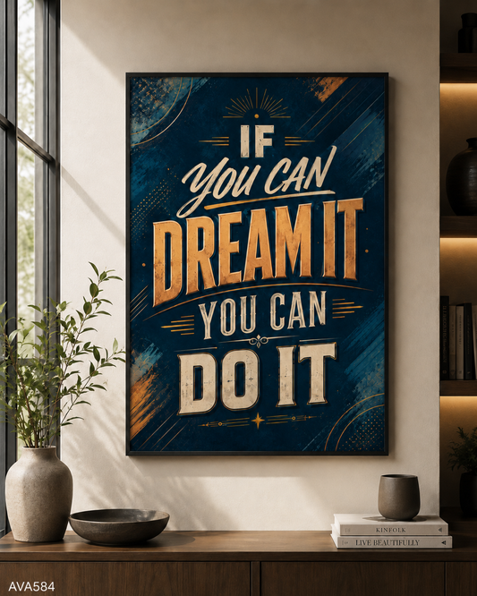 Tranh Động Lực - Quote Tiếng Anh - AVA584