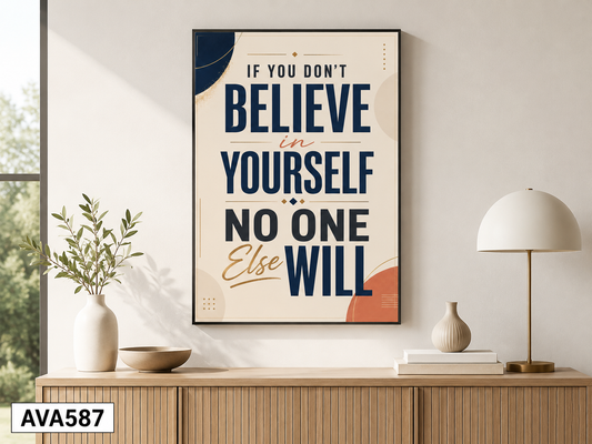 Tranh Động Lực - Quote Tiếng Anh - AVA587