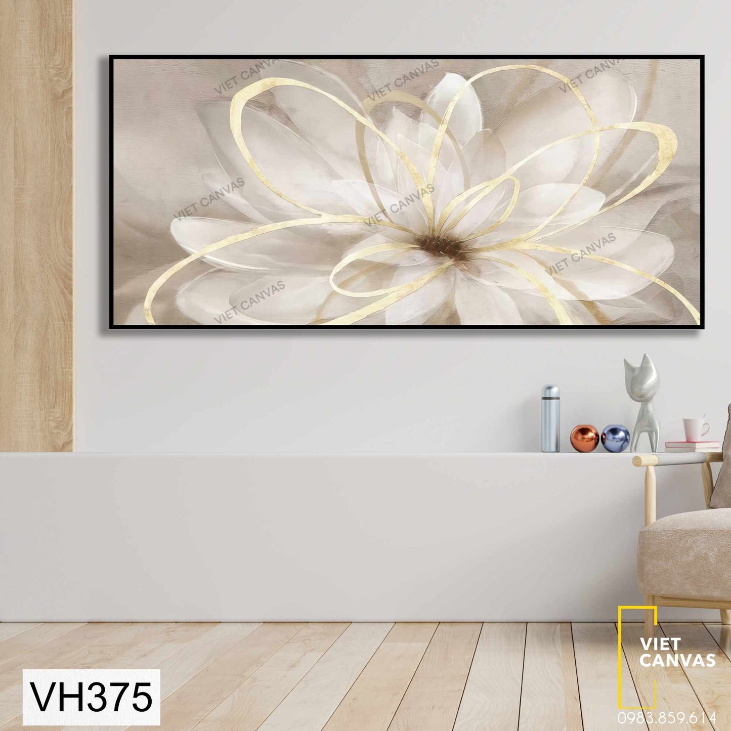 Tranh Trang Trí Hoa Súng Nở Rộ - VH375