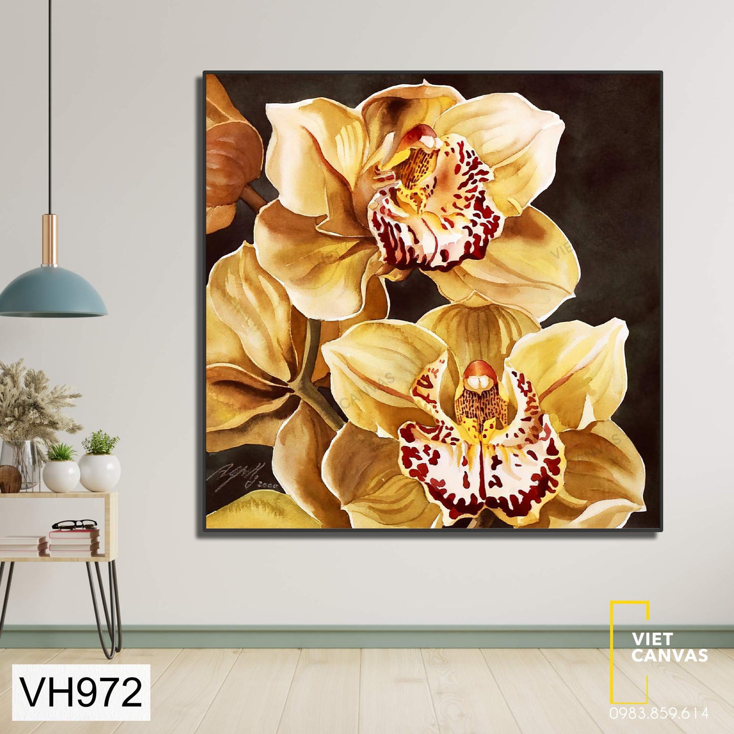 Tranh Trang Trí Hoa Lang Hồ Điệp - VH972