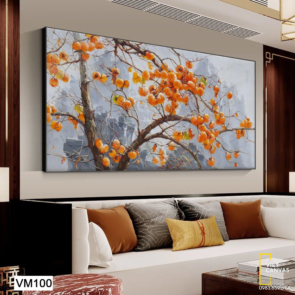 Tranh Cành Hồng Trĩu Quả VM100
