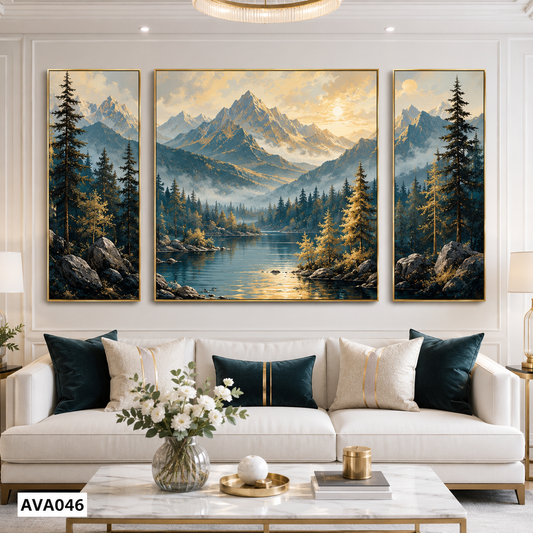 Bộ 3 Tranh Cảnh Đẹp Hùng Vĩ - AVA046