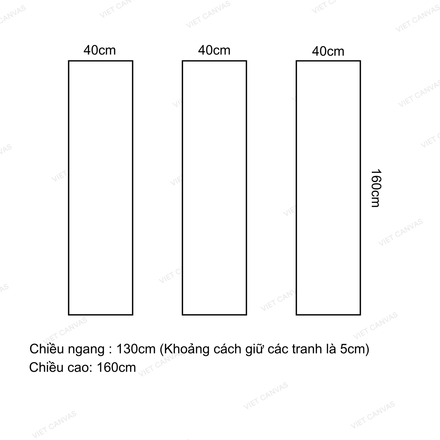 Bộ 3 Tranh Hoa Sen - VH118