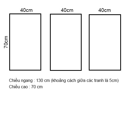 Bộ 3 Tranh Thành Phố Paris - HD314