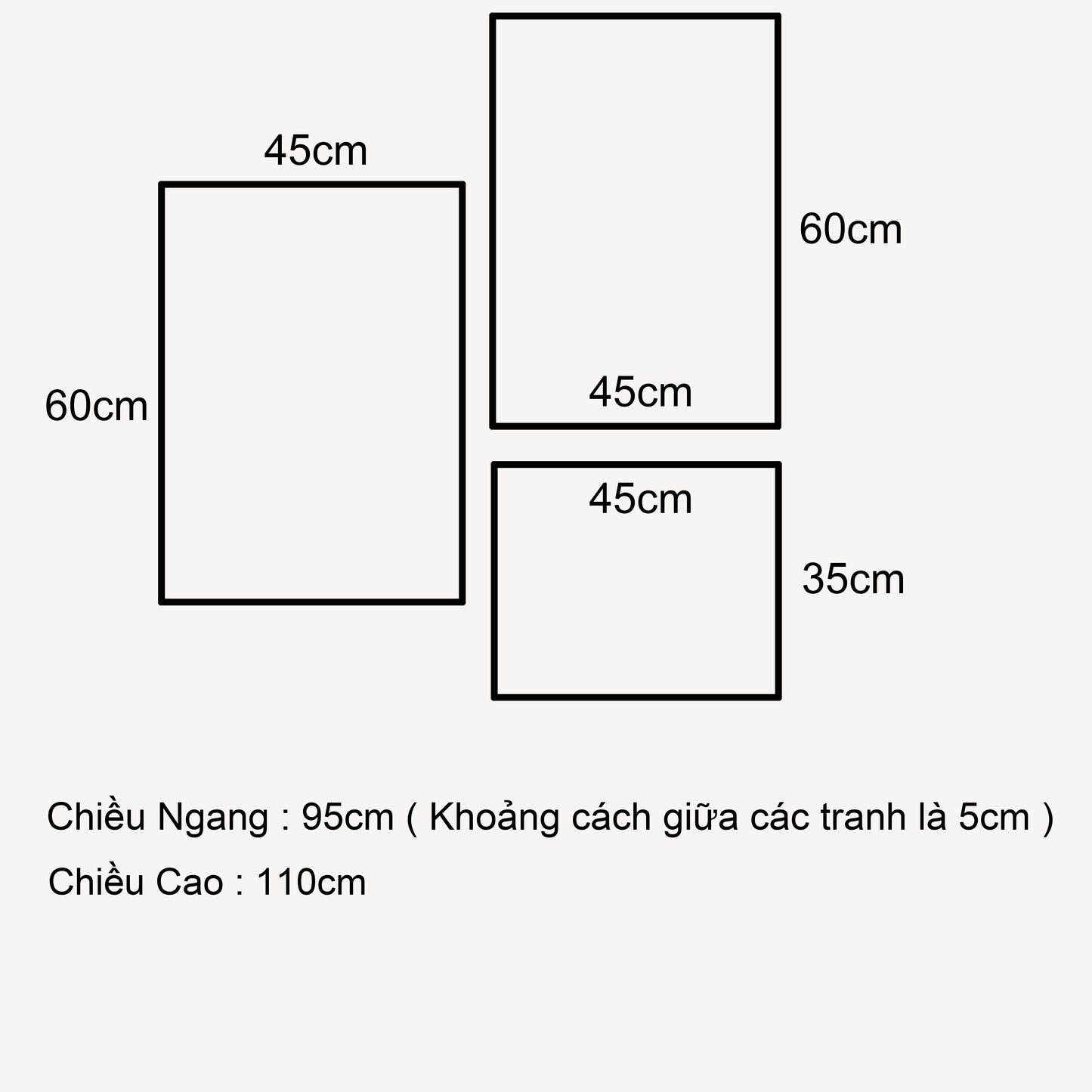 Bộ 3 Tranh Trang Trí Hoa Lá Và Nghệ Thuật - VF079