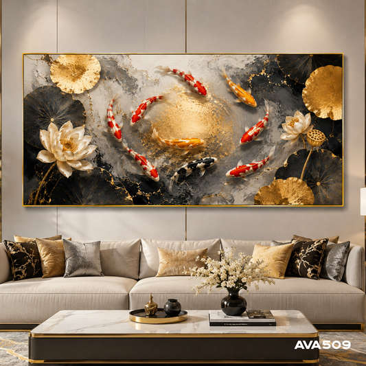 Tranh Cửu Ngư Quần Hội - AVA509
