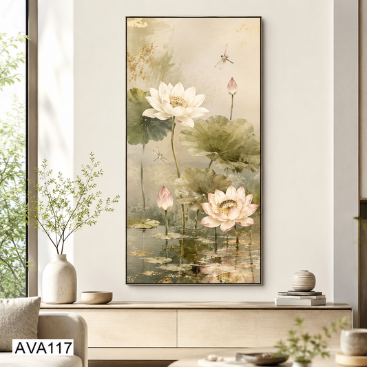 Tranh Đầm Hoa Sen - AVA117