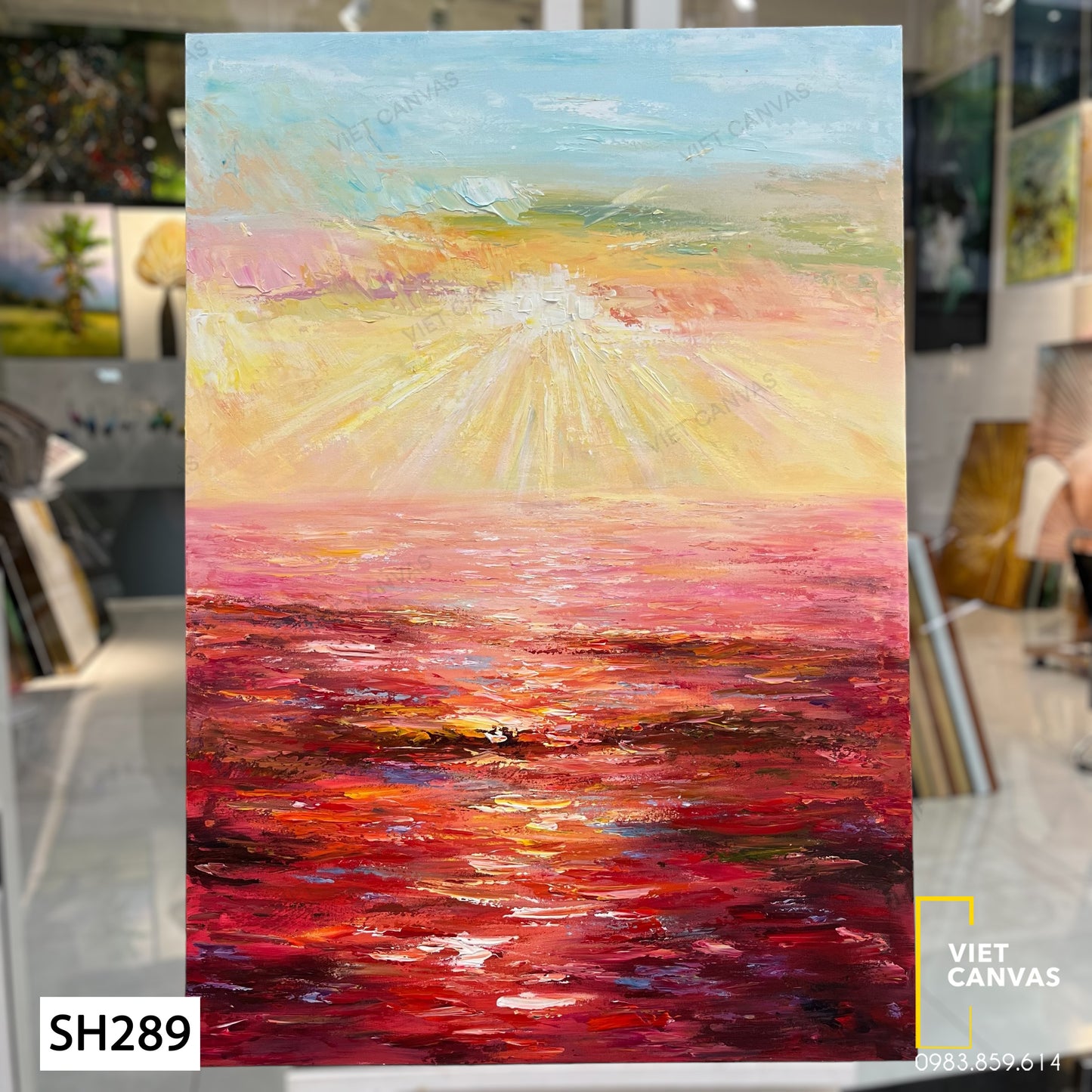 Tranh Sơn Dầu Phong Cảnh Thiên Nhiên - SH289