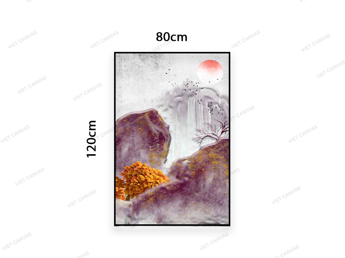 Tranh Núi Non Phủ Sắc Tím - VC514