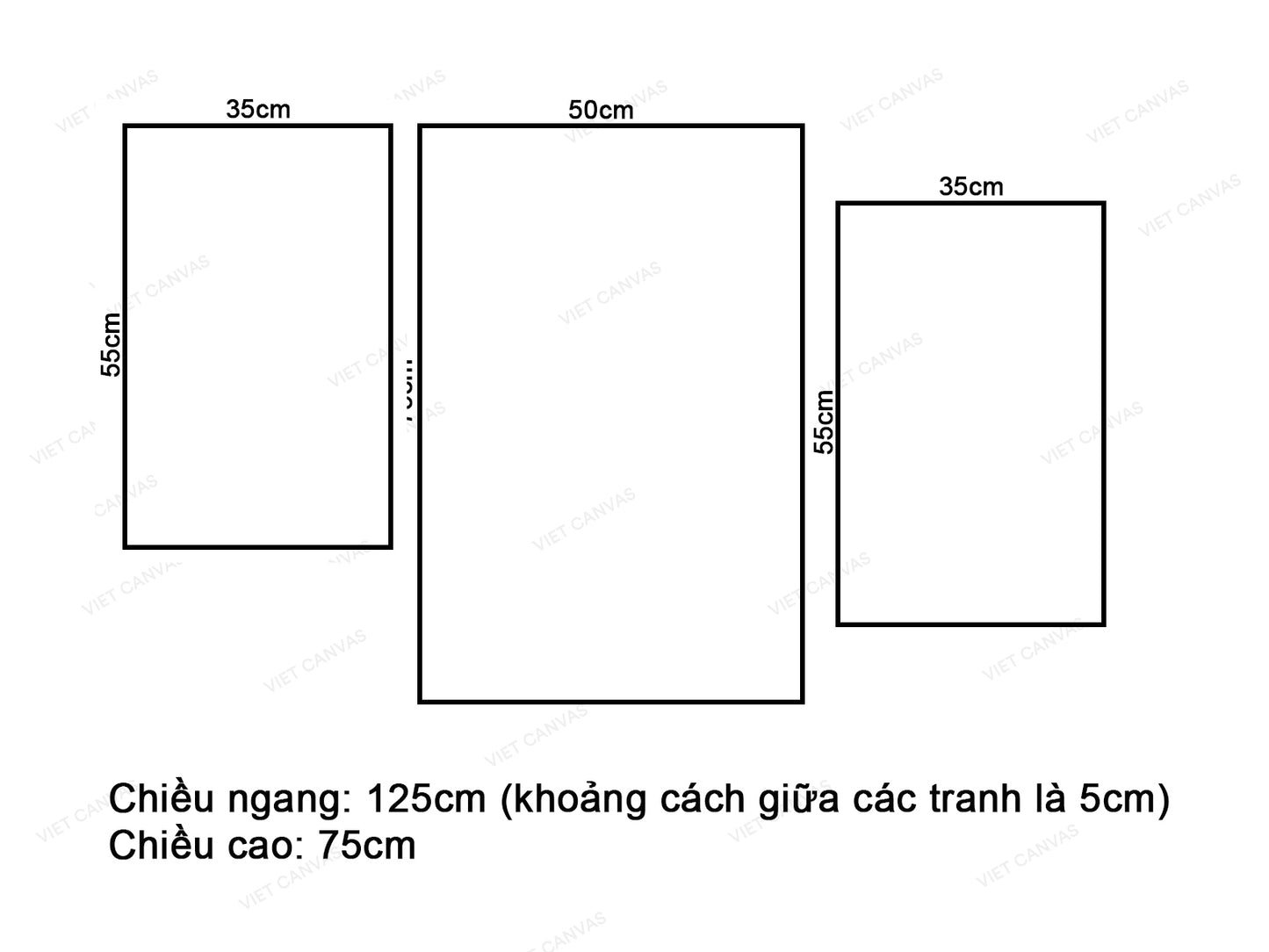 Bộ 3 Tranh Cô Gái Và Con Hẻm - VK659.1