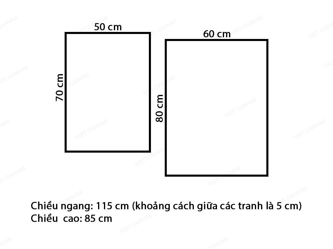 Bộ 2 Tranh Hình Ảnh Cô Gái - VW156.5