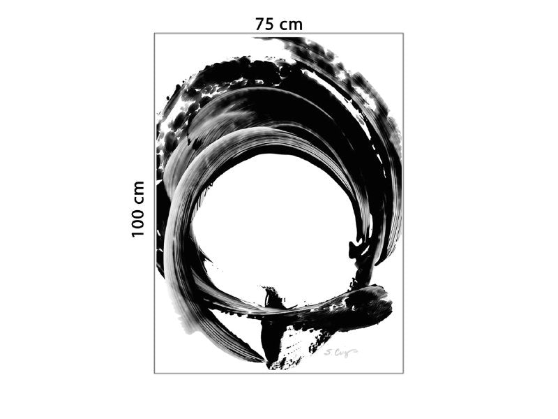 Tranh Trừu Tượng Trắng Đen - HD981