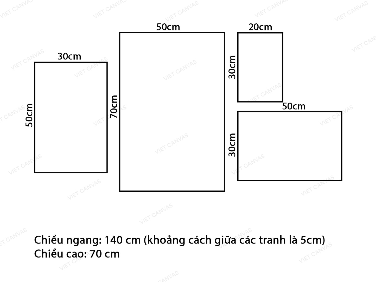 Bộ 4 Tranh Cô Gái Và Con Hẻm - VK659