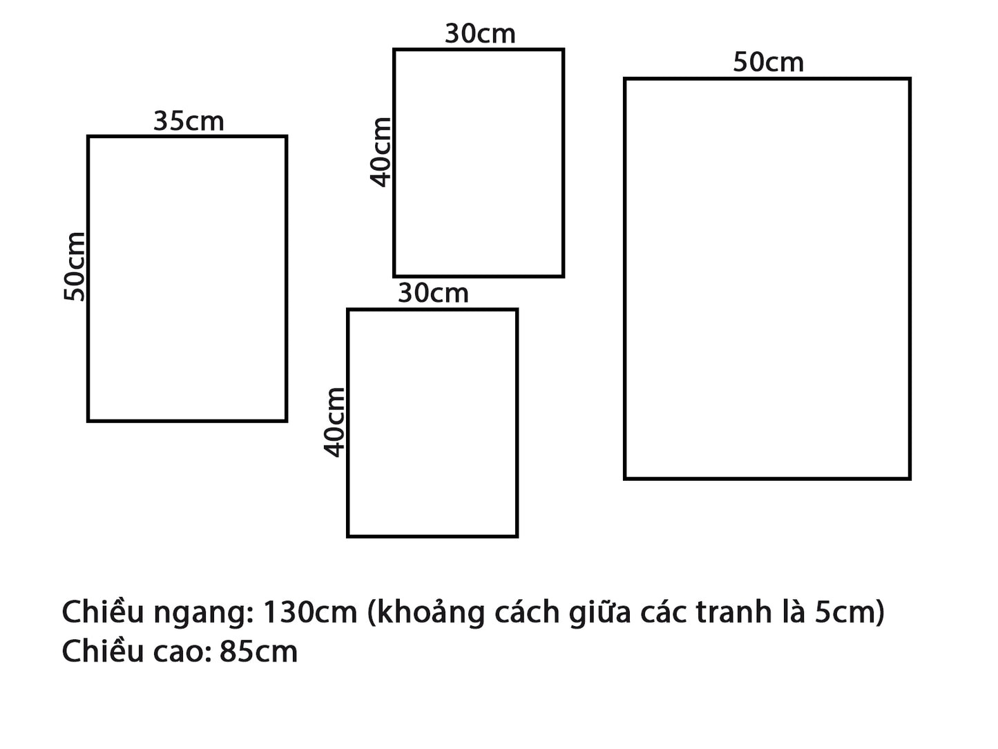 Bộ 4 Tranh Ghe, Thuyền Trên Biển - VV005.1