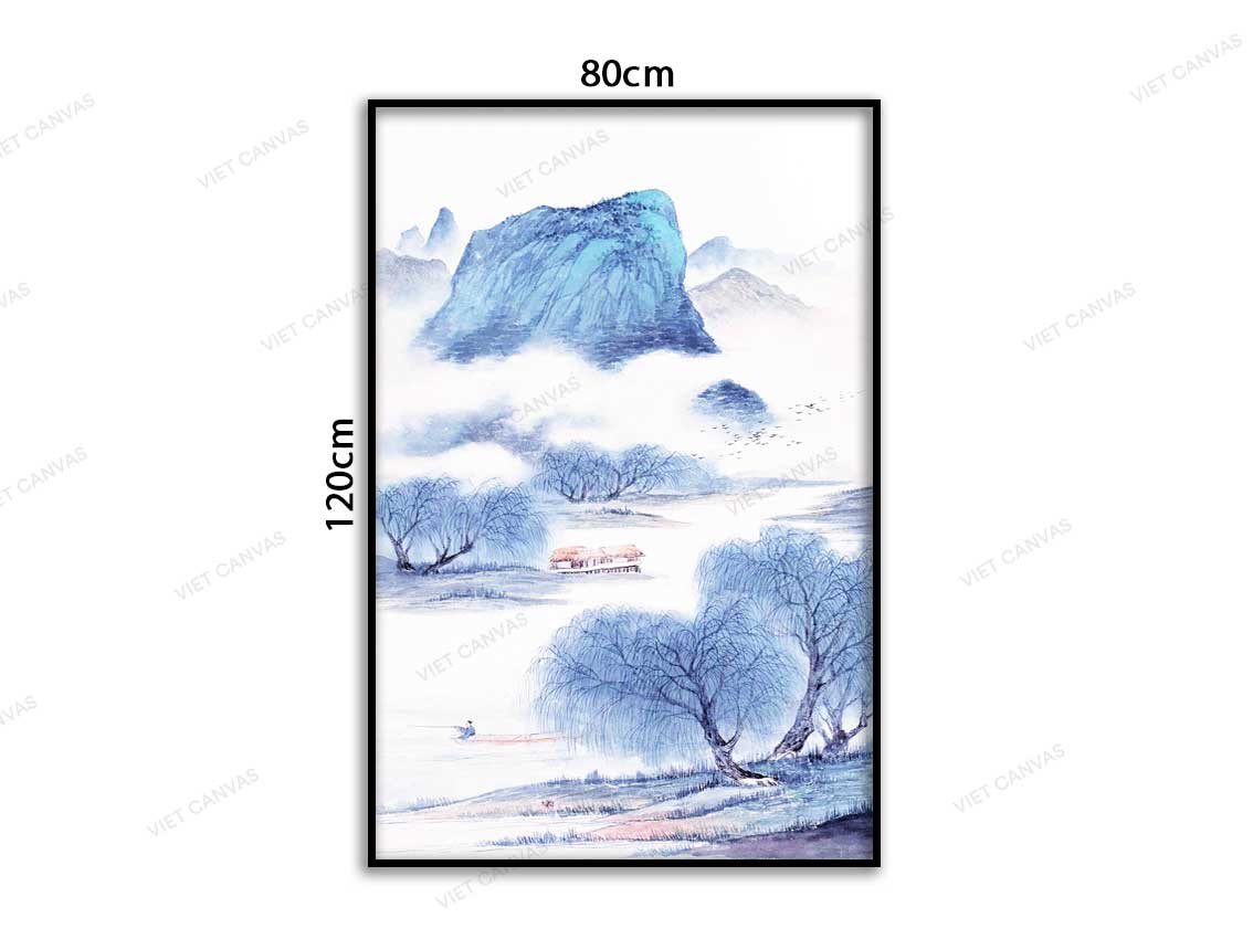 Tranh Màu Trời Xanh Phủ Cả Thiên Nhiên - VC768