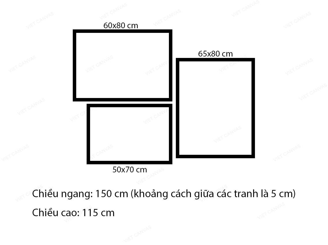 Bộ 3 Tranh Tác Phẩm Nổi Tiếng Của Van Gogh - VG031