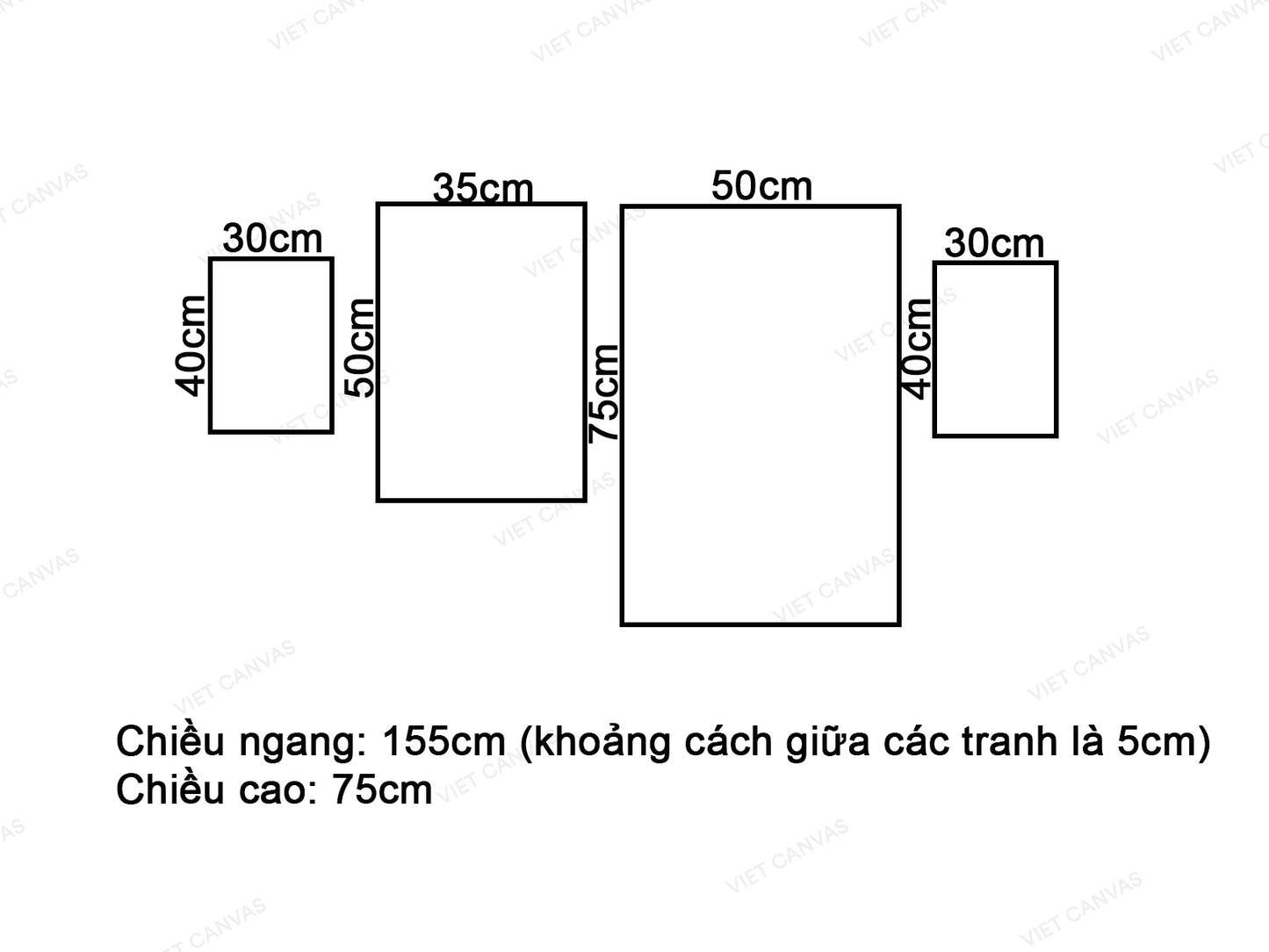 Bộ 6 Tranh Chú Hươu Và Hình Học - VW910.1