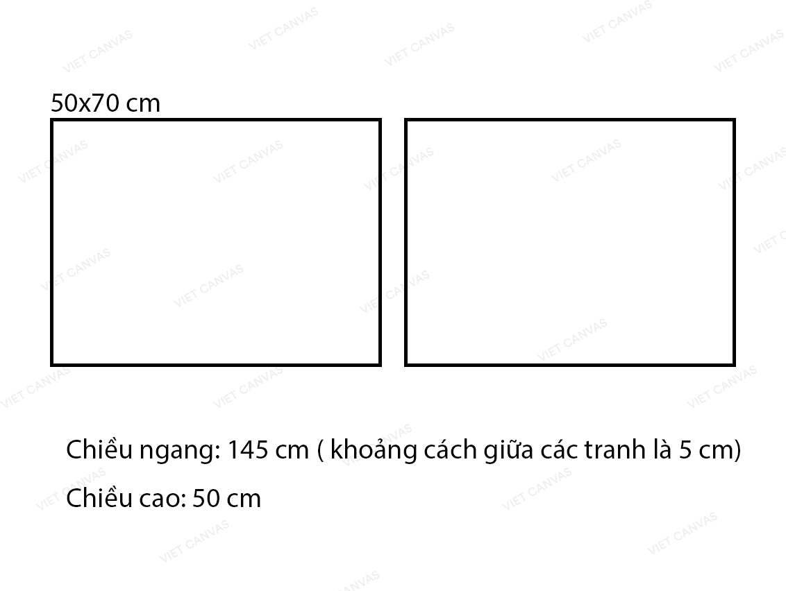 Bộ 2 Tranh Đêm Đầy Sao Van Gogh - VG033