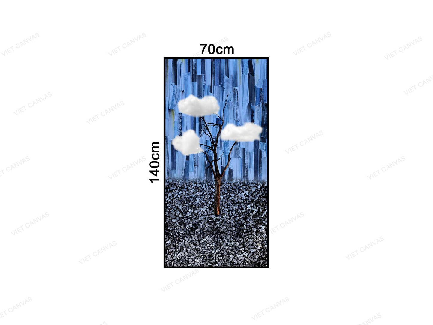 Tranh Mây Trắng Trên Cành Cây - VC584