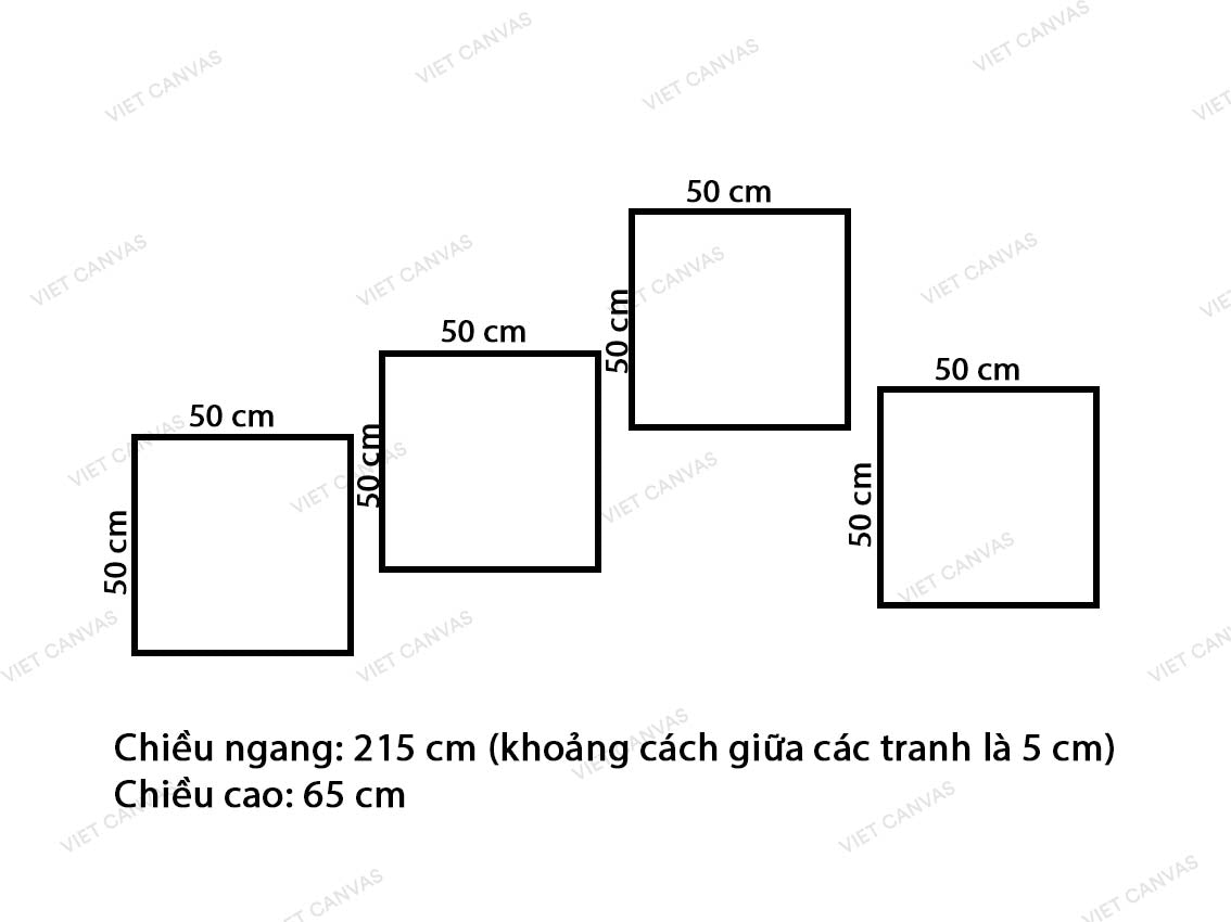 Bộ 4 Tranh Ốc Và Sao Biển - VX938