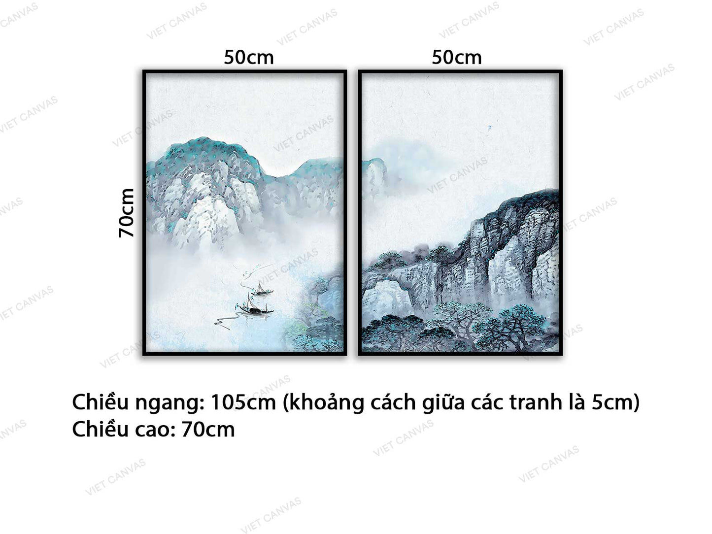 Bộ 2 Tranh Thiên Nhiên Đầy Thơ Mộng - VC530