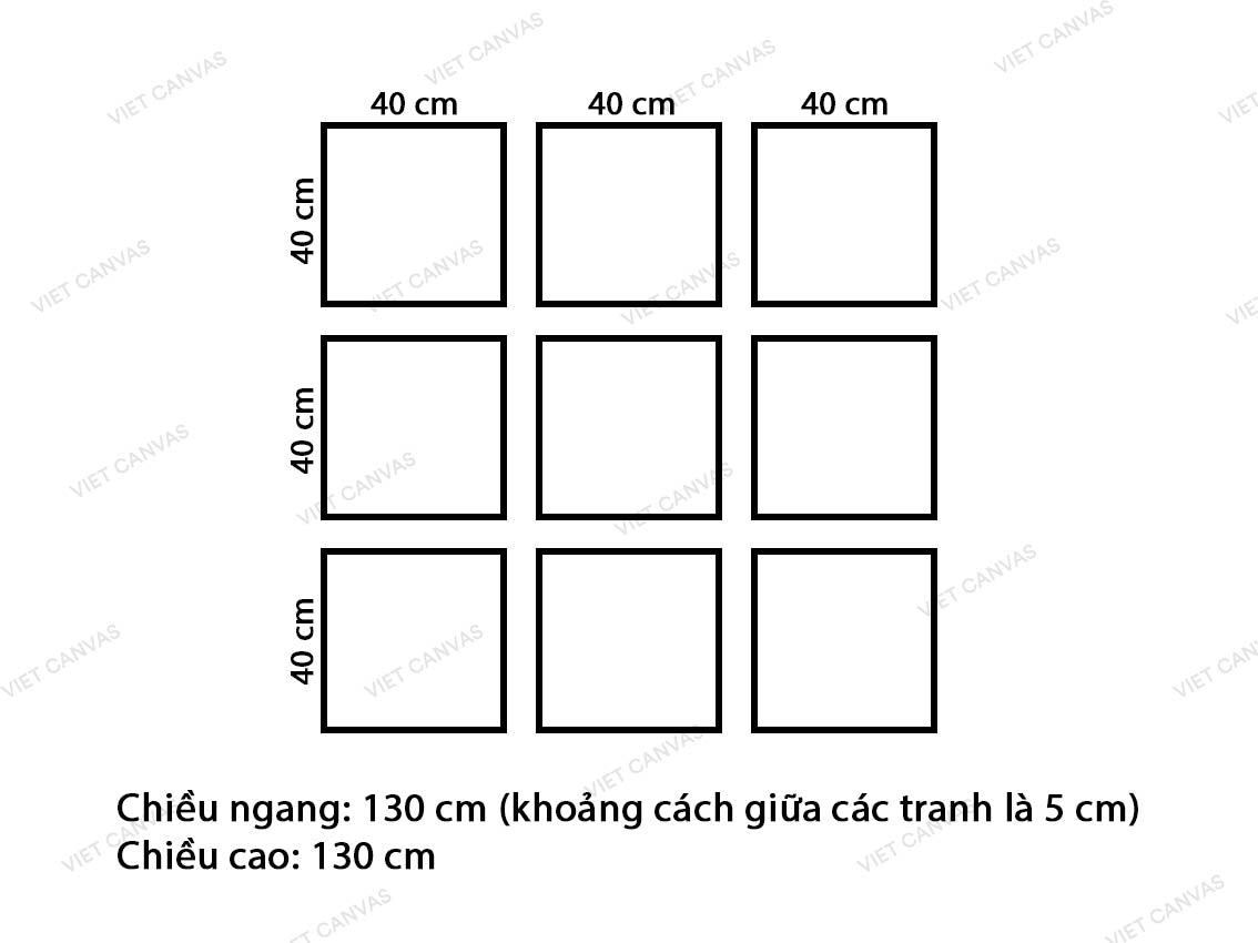 Bộ 9 Tranh Lọ Cây Xinh - VQ473.2