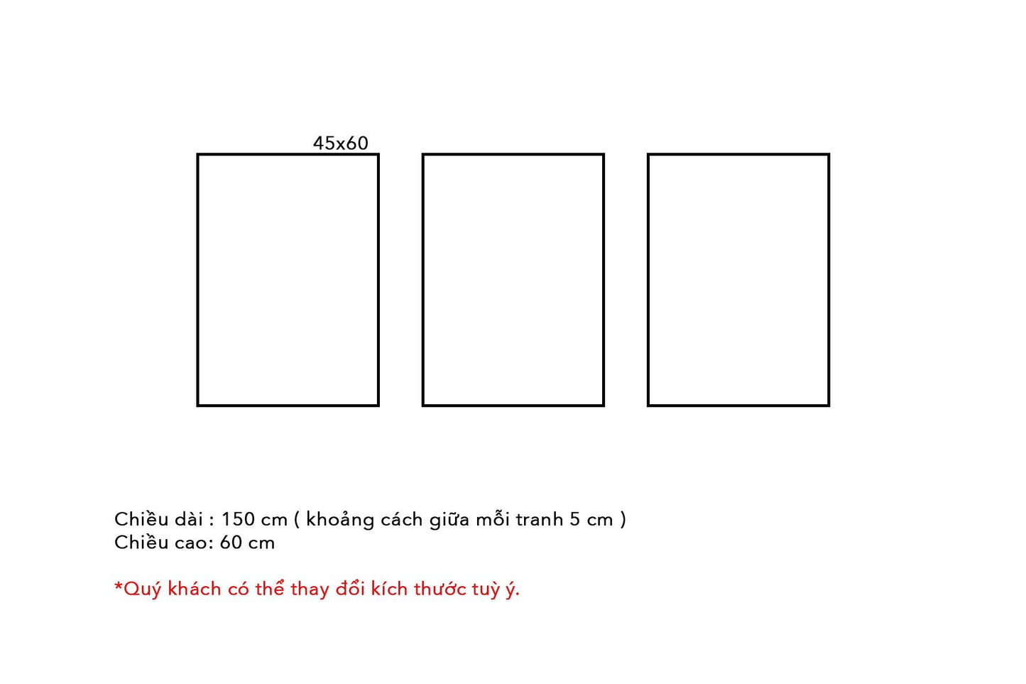 Bộ 3 Tranh Trừu Tượng Xanh Vàng- HD156