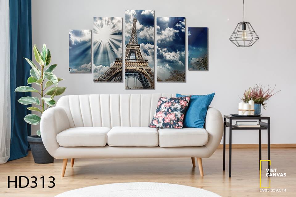 Bộ 5 Tranh Bầu Trời Paris - HD313