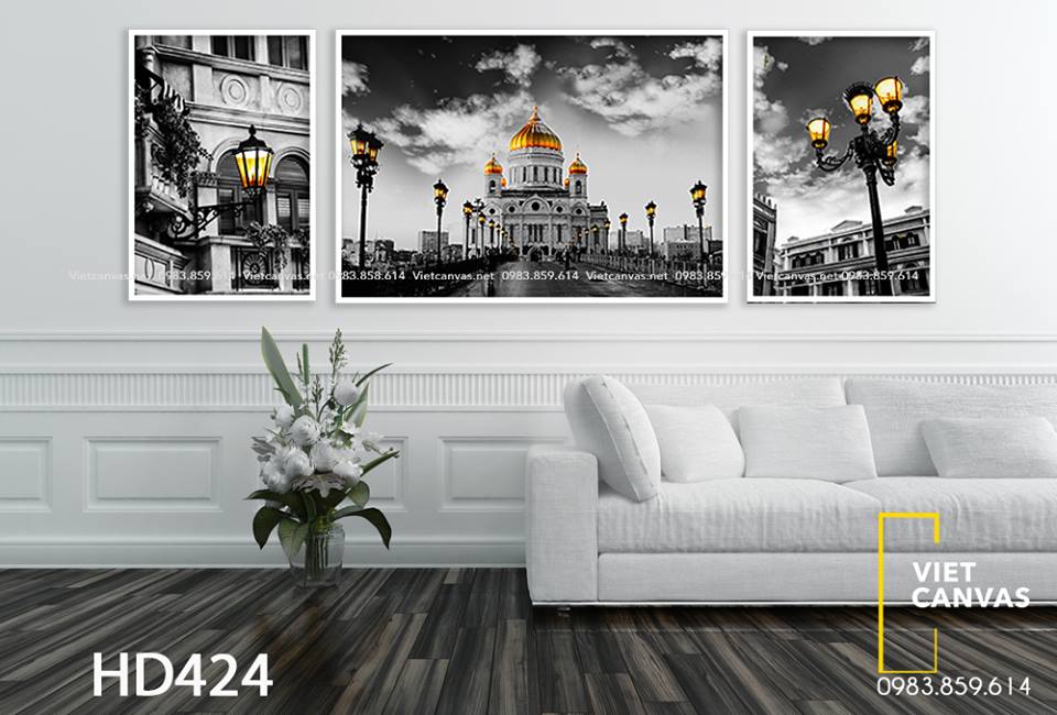 Bộ 3 Tranh Cung Điện Hoàng Gia - HD424