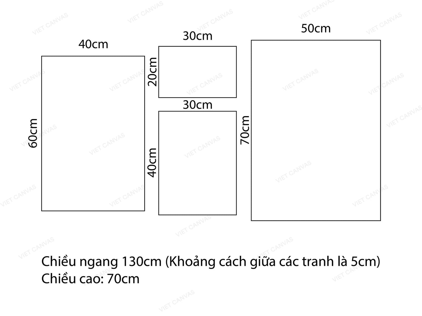 Bộ 4 Tranh Tòa Nhà Cao Tầng Và Quotes - VU632.3