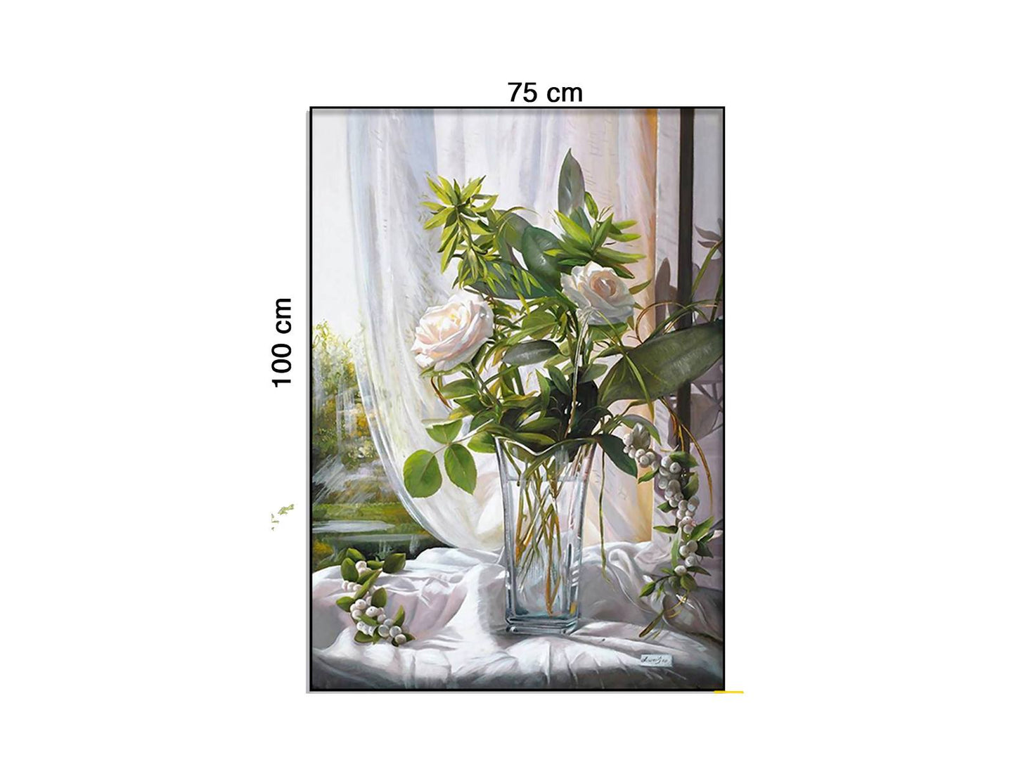 Tranh Hoa Hồng Trắng Trong Nắng - HD492