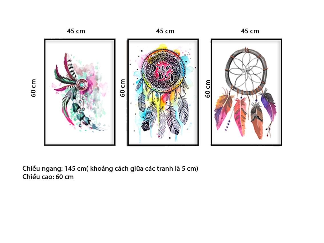 Bộ 3 Tranh Dream Catcher - HD560