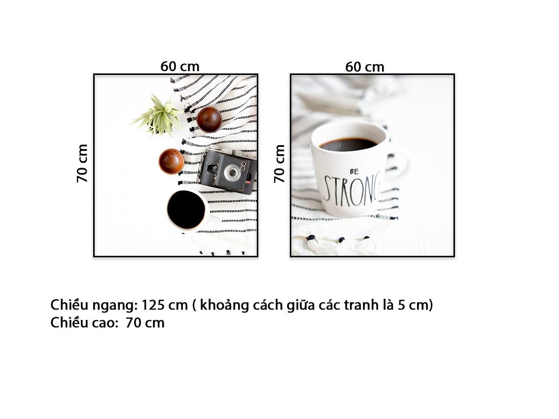 Bộ 2 Tranh Tách Trà Nóng - HD576