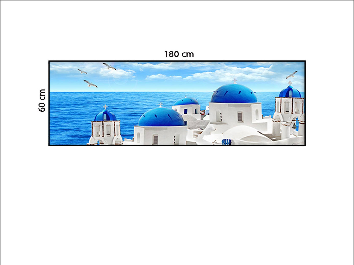 Tranh Đảo Thiên Đường Santorini - HD536