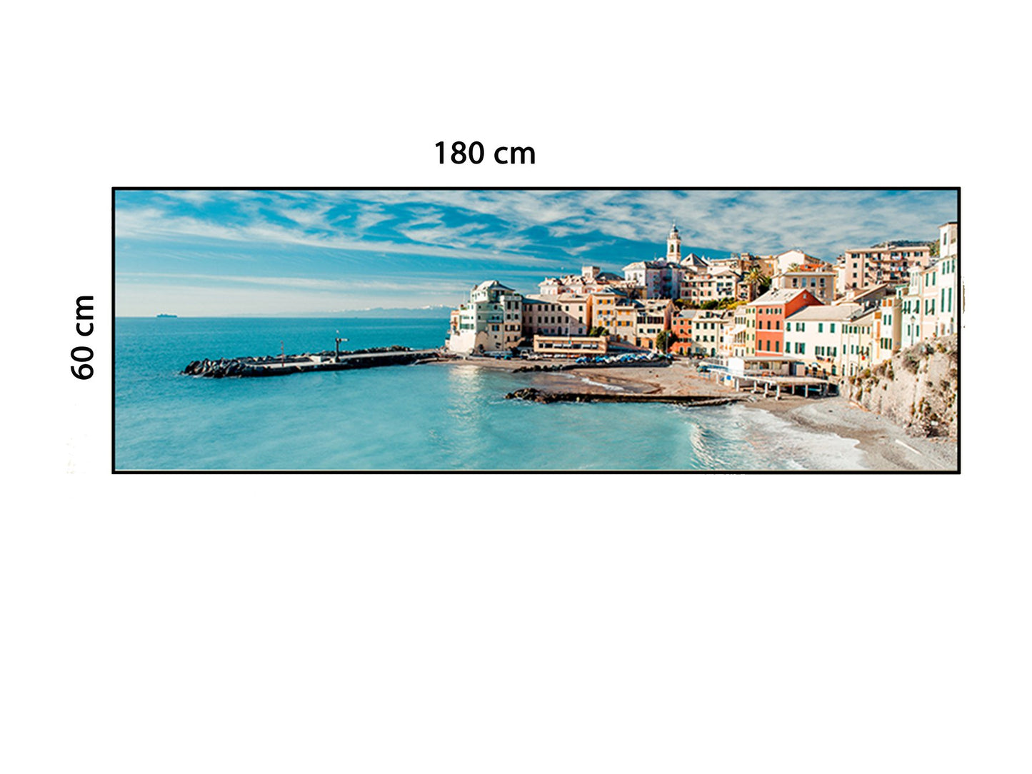 Tranh Ngôi Làng Bogliasco Bên Biển - HD010