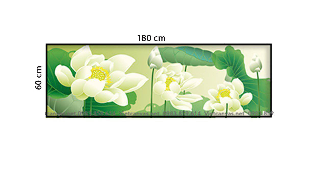 Tranh Sen Tươi Mát - HD340