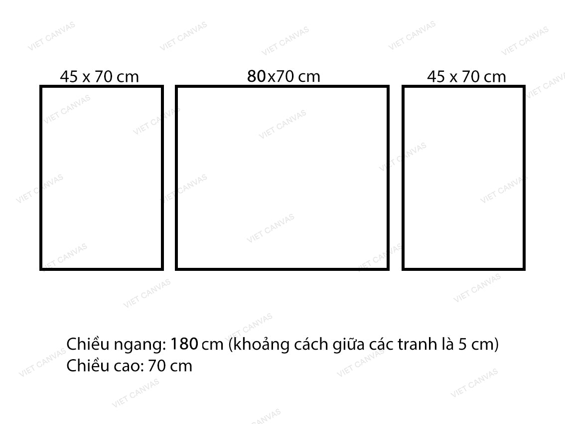 Bộ 3 Tranh Lá Cây Phong - VY861