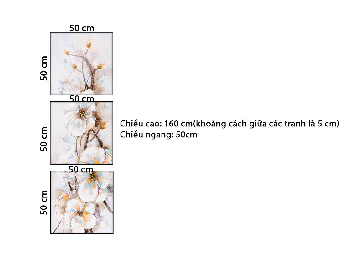 Bộ 3 Tranh Bạch Lan - HD633