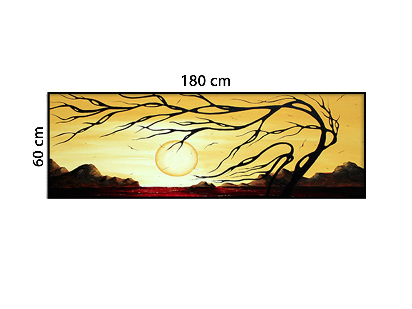 Tranh Bình Minh Sau Cành Cây - HD659