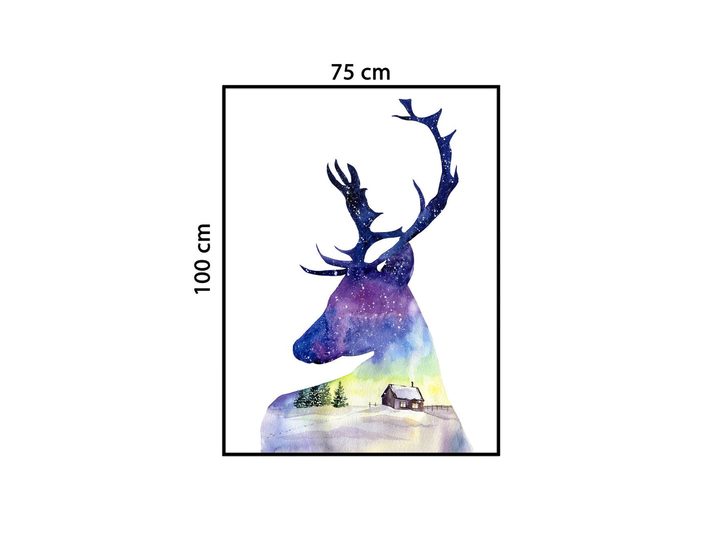 Tranh Hươu Với Nét Vẽ Nghệ Thuật - HD789