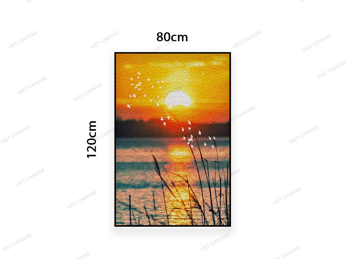 Tranh Bông Lau Đón Bình Minh - VC715