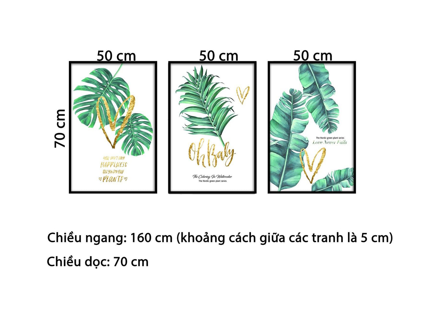 Bộ 3 Tranh Khu Vườn Địa Đàng - HD806