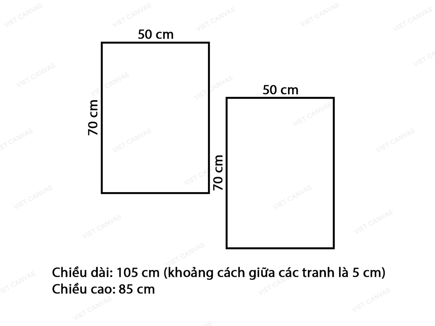 Bộ 2 Tranh Hoa Hồng - VV429.2