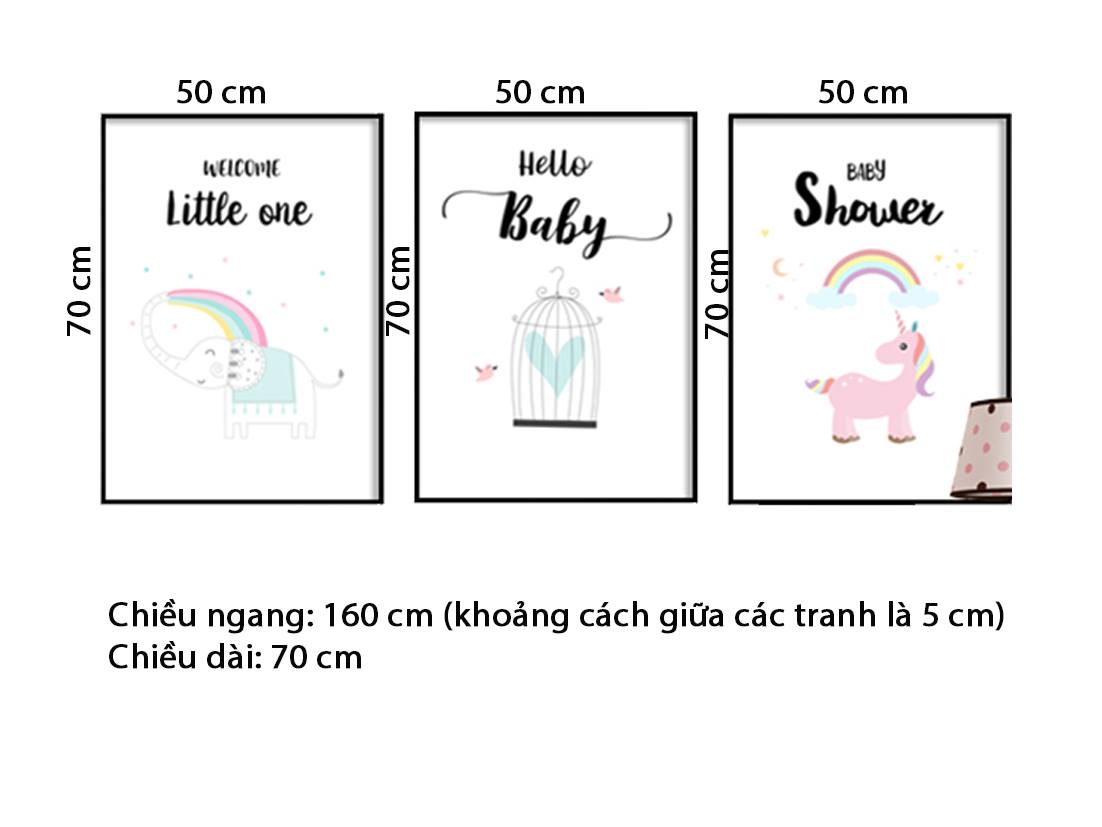 Bộ 3 Tranh Hoạt Hình - HD843