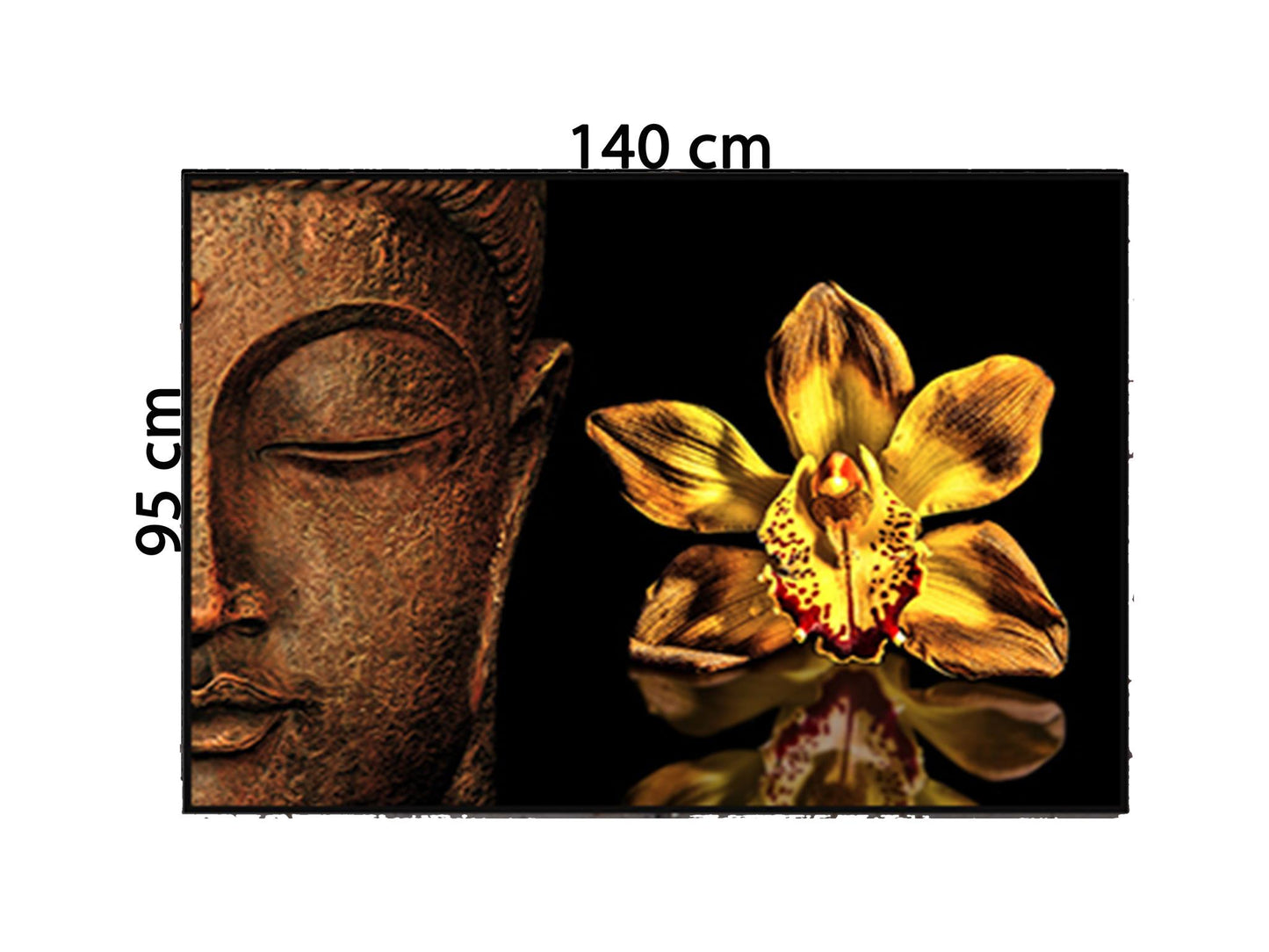 Tranh Phật Và Hoa - HD855