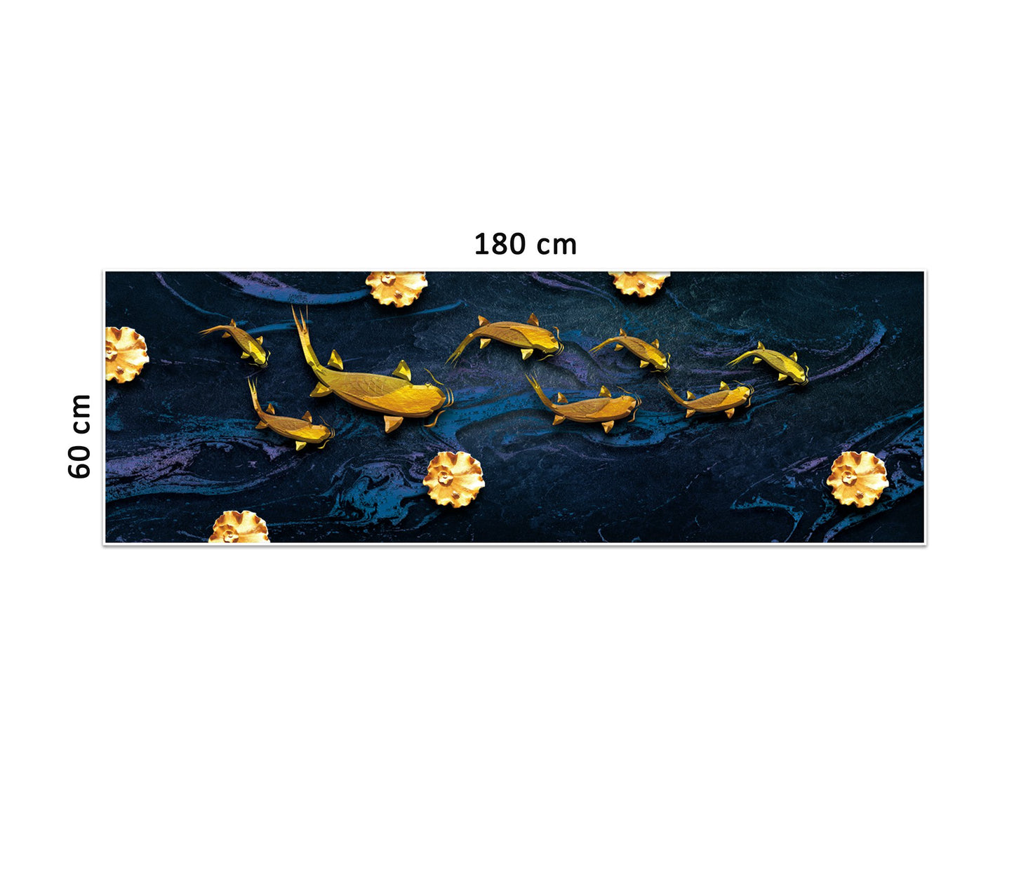 Tranh Đàn Cá Vàng Tung Tăng - NT024