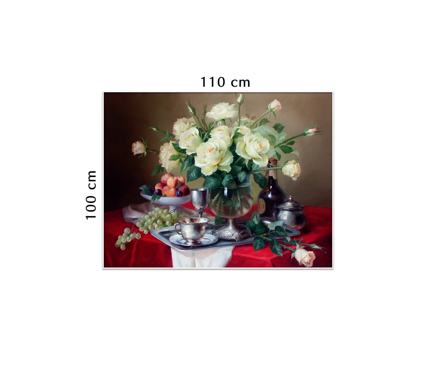 Tranh Hoa Hồng Và Bàn Tiệc - NT003